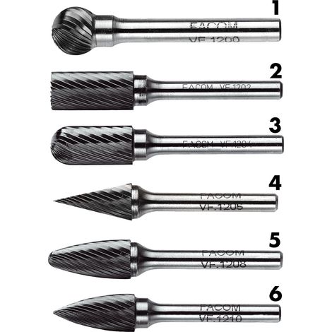 Facom Hartmetallfräser 6 mm zylinderförmig (1/3)