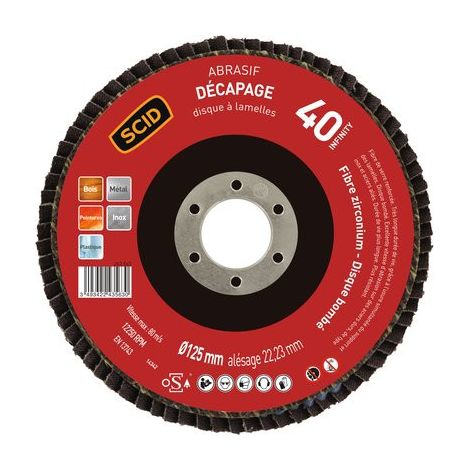 Disque Lamelle Zirconium G40 Ponçage Agressif Métal Et Bois - Scid