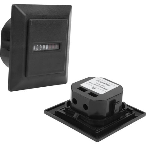 Digitaler Betriebsstundenzähler, Wechselstrom 220–240 V, 50 Hz, Timer, Werkzeuge für Baumaschinen (1/5)