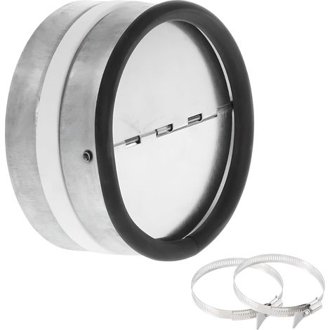 Clapet Anti-retour 150 mm en Acier Galvanisé avec Rabat en Aluminium (1/5)