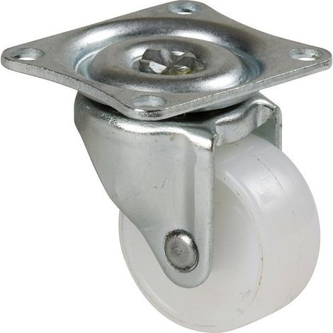 Roulette Serie Unic Kunststoff Weiß Fixe Durchmesser 32 H 50