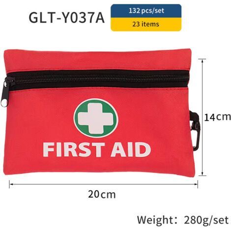 23 types différents de trousses de premiers secours pour l'alpinisme et le camping, trousses d'urgence pour les voyages en plein air et trousses d'urgence pour voiture-Chrom (1/5)