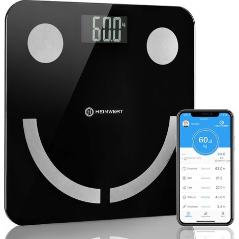 Waage Körperfettwaage Körperanalysewaage Personenwaage mit Bluetooth APP (1/5)