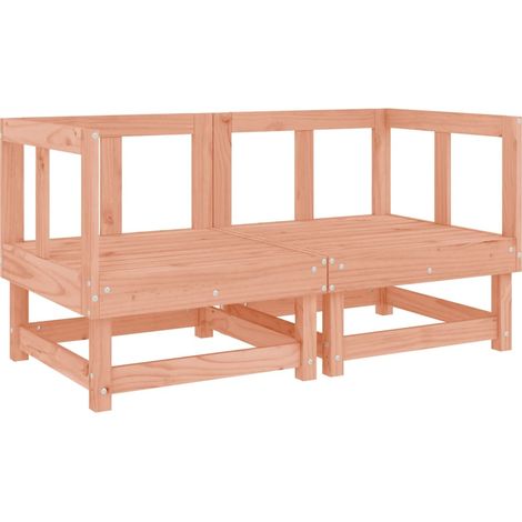vidaXL Divani da Giardino Angolari 2 pz in Legno Massello di Douglas (1/5)