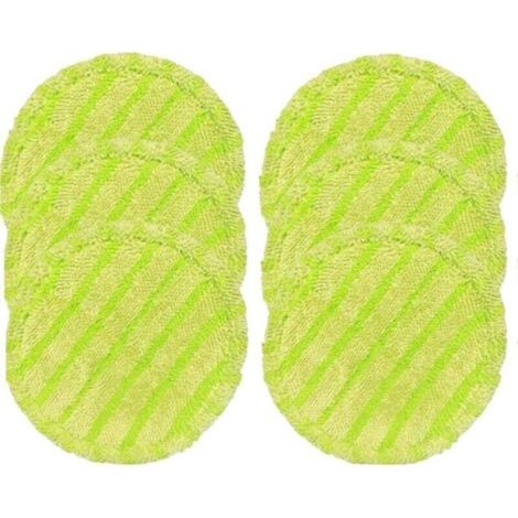 Lot de 6 tampons de rechange en microfibre 160 mm pour balai électrique, serpillère, aspirateur, laveur, aérosol (réutilisables)