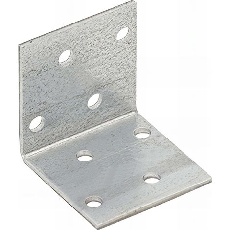 Équerre perforée galvanisée - 40 x 40 x 40 x 2,0 mm (1/3)