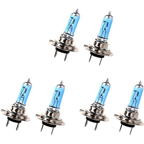 Kit de 6 ampoules LED pour voiture H7 6000K, type xénon/halogène, 100 W, 24 V, éclairage blanc ultra-brillant. (1/2)