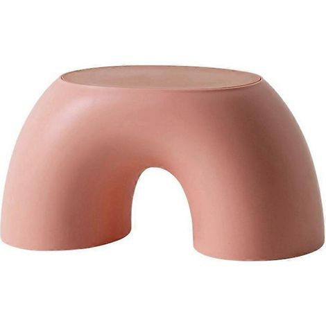Tabouret Enfant Rose pour Salon, Siège Ludique en Plastique, Meuble d'Intérieur pour Jeux et Décoration, Petit Pouf Rigide, Usage Quotidien (1/5)