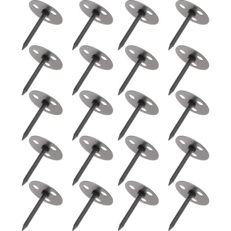 50pcs Clous Anti-crevaison pour Pneus de Voiture Antivol Sécurité Diamètre 25 Mm Longueur 30 Mm pour Voitures Camions Gris Foncé (1/5)