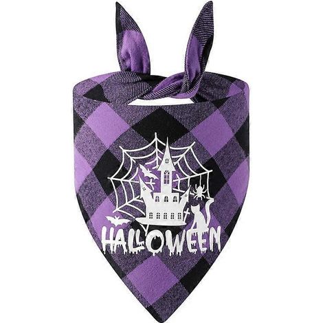 Bandana d'Halloween pour chien, bandana pour chiot, foulard triangulaire, fournitures de fête - Style 4 (1/5)