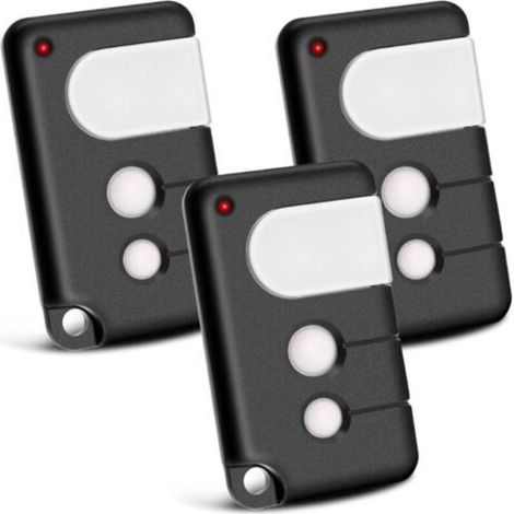 Set di 2 telecomandi per cancelli compatibili Chamberlain, 433,92 MHz, 3 canali, compatibili con TX4RUNI, TX2REV, 84335EML, 84333E, 94333E, 4335EML, MotorLift 500, 700, 1000
