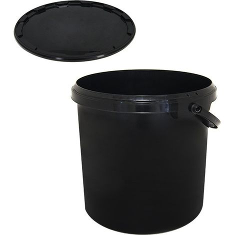 Seau de conservation noir 10.7L Ø268mm avec anse - Platinium (1/2)