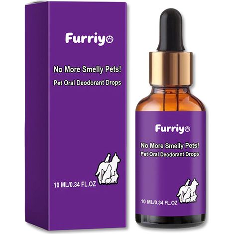 Furriyo Pet Oral Deodorant Drops for Cats and Dogs – Cleanses the mouth, freshens breath and eliminates bad breath (spray) (1/5)