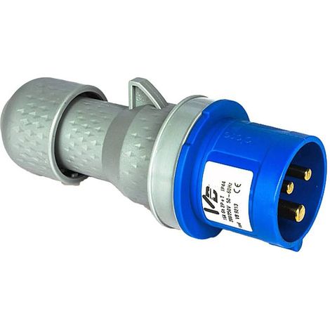 PRISE MOBILE INDUSTRIELLE IP44 220 V 16A 2P+T 200-250V