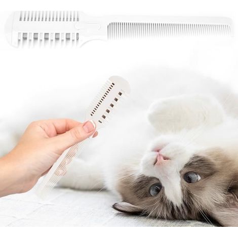 Pettine per tagliare il pelo degli animali domestici Keenso, pettine per tosatrice, rasoio per toelettatura, spazzola per negozio di animali. (1/4)