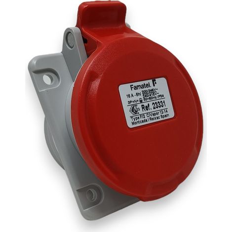 Base inclinada 10º 3P+N+T IP54 FAMATEL 16 16 (1/4)