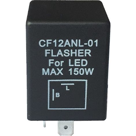 CF12ANL-01 2-poliges elektronisches LED-Blinkerrelais für Blinkerlampen, Lösung gegen Hyperblinken