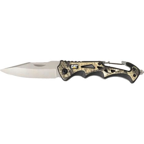 Couteau pliant Caterpillar CP-280017 en acier inoxydable (1/3)