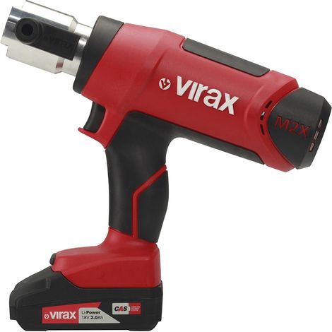 Virax – Pince à sertir sans fil 18V – 20kN de force – Moteur Brushless – Compatible avec CAS-Akku – 253550