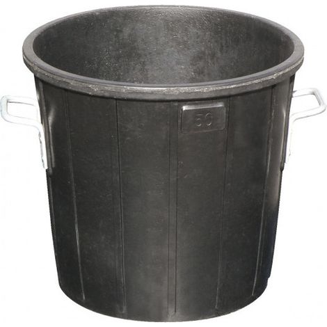 POUBELLE DE CHANTIER 105 LITRES CAOUTCHOUC TALIAPLAST - 330207 (1/2)