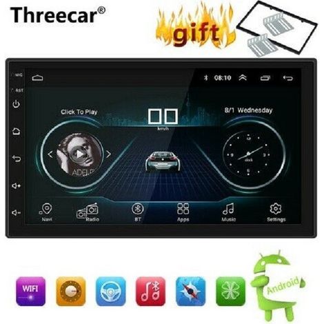 TRADE SHOP - Autoradio Doppio Din Android 8.1 Navigatore Gps Mirror Link Bluetooth Stereo - (1/5)
