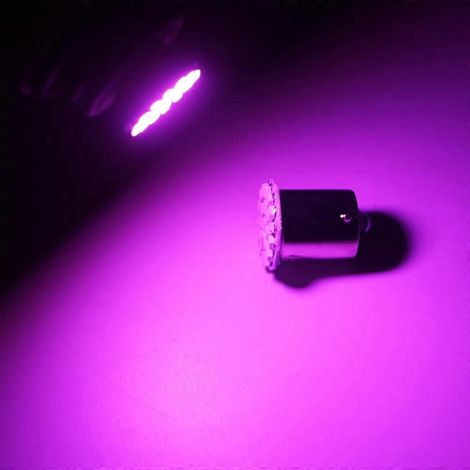 1156 BA15S - 10 PIÈCES Ampoule LED SMD 1206 22 V CC 24 V P21W P21/5W S25 Automatique Voyant clignotant - Blanc (1156 BA15S Rose) (1/5)