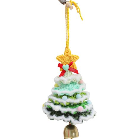 Decorazione per albero di Natale all'uncinetto, ciondolo morbido, stile K