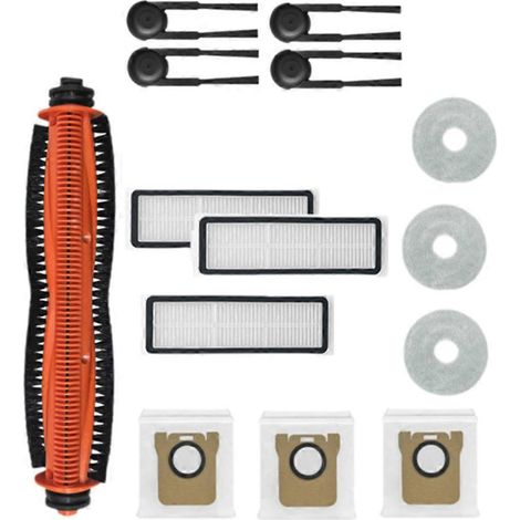 15 Zubehörteile für den Xiaomi Mijia M40S/OV31CN Staubsauger: Hauptwalze, Seitenbürste, HEPA-Filter, Reinigungstuch und Staubbeutel. (1/5)