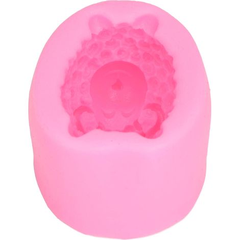 Moule en silicone 3D forme de mouton pour savon, gâteau, chocolat et pâte à sucre, création artisanale DIY, moule alimentaire réutilisable