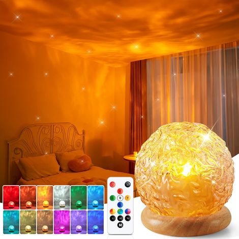Éclairage d'ambiance, 216 modes d'ambiance, lampe 3-en-1 coucher de soleil, lampe océan et projecteur d'aurores boréales avec télécommande, lumières LED pour la chambre, éclairage décoratif pour la ch (1/5)