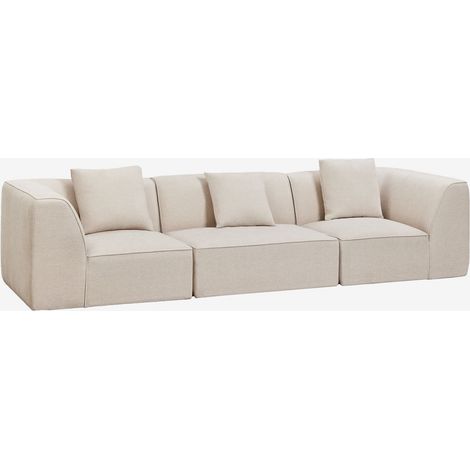 Sofá modular de 3 piezas tapizado Cardea SKLUM             
