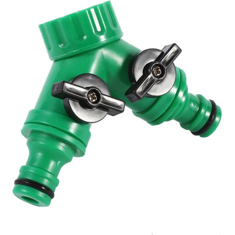 Adaptateur en Y à 3 voies pour tuyau d'arrosage goutte à goutte de 3/4" (1 pièce) (1/5)