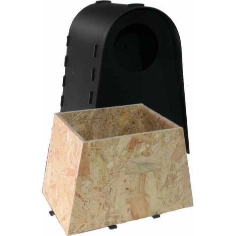 Eco Tawny Owl Nest Box - Polyethylene/Plastic - L31.5 x W38 x H53 cm