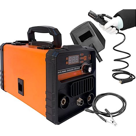 Saldatrice Multiprocesso Filo Continuo MIG No GAS + MMA Elettrodo 500 Ampere Fabbro Display Digitale Portatile Saldatura MIG/MMA IGBT inverter include Maschera Torcia e Bobina di Filo Animato (1/5)
