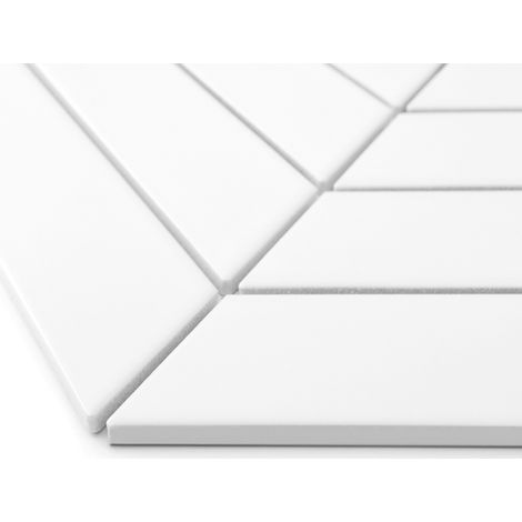 Mosaïque Royal Chevron White matt (1/5)