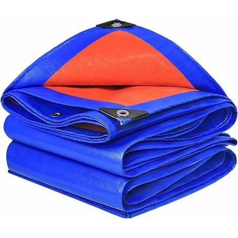 Bâche imperméable, bâche de Jardin avec œillets en Aluminium, bâche tissée bâche de Protection bâche de Bateau bâche pour Bois(2m5m) (1/4)