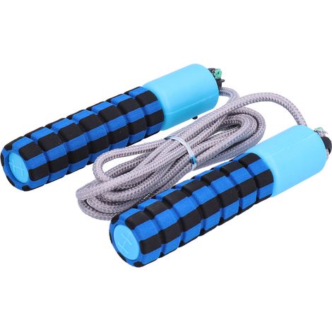 Corde à Sauter avec Compteur Électronique, Ajustable pour Entraînement Fitness - Bleu (1/5)