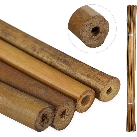 Bâtons de bambou 120 cm par lot de 40 (1/5)