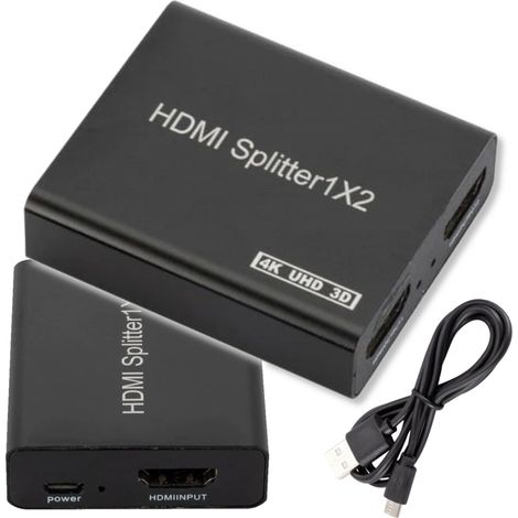 Splitter HDMI da 1 a 2 2x 4K 2K Splitter immagine 3D Splitter Clonazione (1/5)