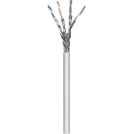 MicroConnect S/FTP CAT6a 100 m grigio, LSZH, AWG 26/7, CU, cavo dati/patch flessibile, non terminato, uso interno, KAB031-100