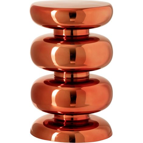 Tabouret Brillant Design "Tilde" 47cm Orange