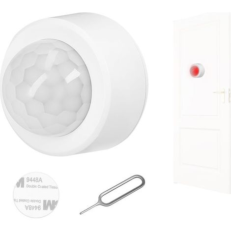 Détecteur Infrarouge PIR ZigBee 3.0 pour Surveillance Domestique, Sensor à Mouvement Humain 120° Angle Large 5-7m, Blanc ABS avec Installation Facile (1/4)