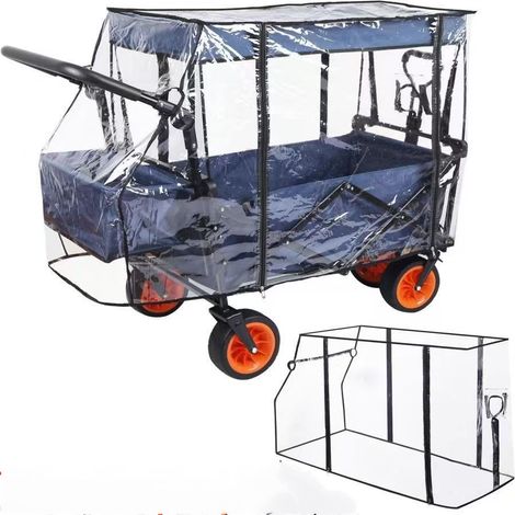 Transport trolley transparent rain cover - 115 x 51 x 75 cm - Multifunctional - Transparent (1/5)
