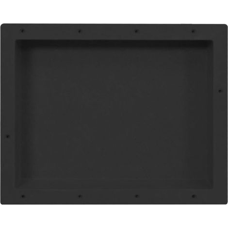 Maison Exclusive - Nicchia da Doccia in Nero Opaco 41x51x10 cm (1/5)
