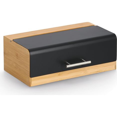 Grand pain en bambou ZELLER, noir, 36 x 20 x 13 cm (1/5)