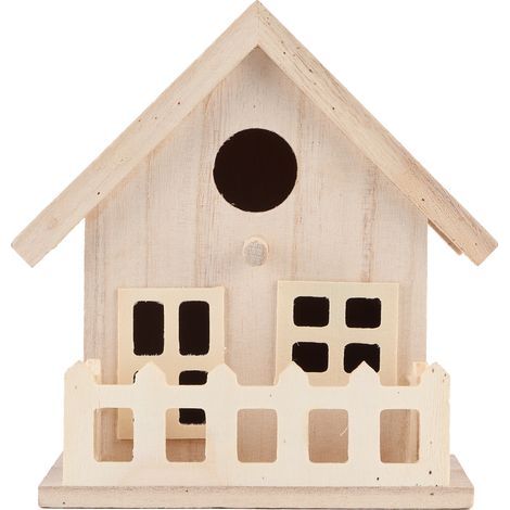 Nichoir en bois pour oiseaux extérieur suspendu, abri de repos et reproduction pour perroquets, décoration de jardin (1/5)