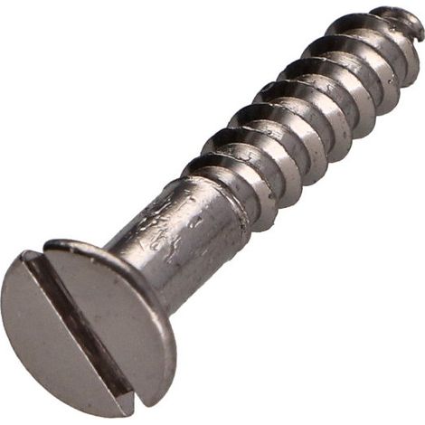 Vis bois Laiton chrome Tête fraisée Fendue 3X25 microvis-1 pièce
