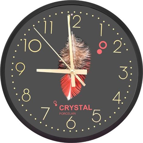 Filiyano-Horloge murale avec caméra de surveillance WiFi, enregistrement, détection de mouvement et son, noire (1/5)