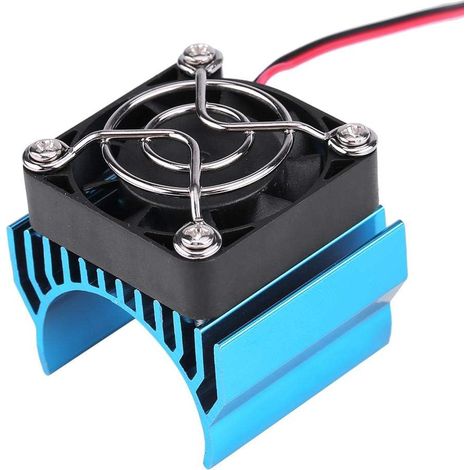 BRAVIX Dissipateur Thermique de Moteur 540/550/3650 avec Ventilateur de Refroidissement, dissipateur Thermique pour Moteur de Voiture électrique RC à l'échelle 1/10 Accessoires de Voitures Miniatures