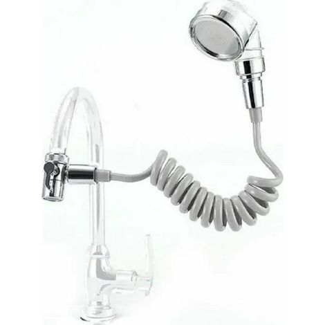 Andowl - Soffione Telefono Doccia Per Rubinetto Bagno Cucina Con Spirale Elastica Q-hs1 - (1/5)